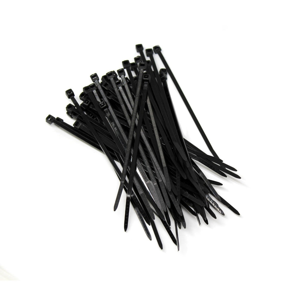 Attaches autobloquantes en nylon 4 po, 18 lb, résistantes aux UV, noir, sac de 1000