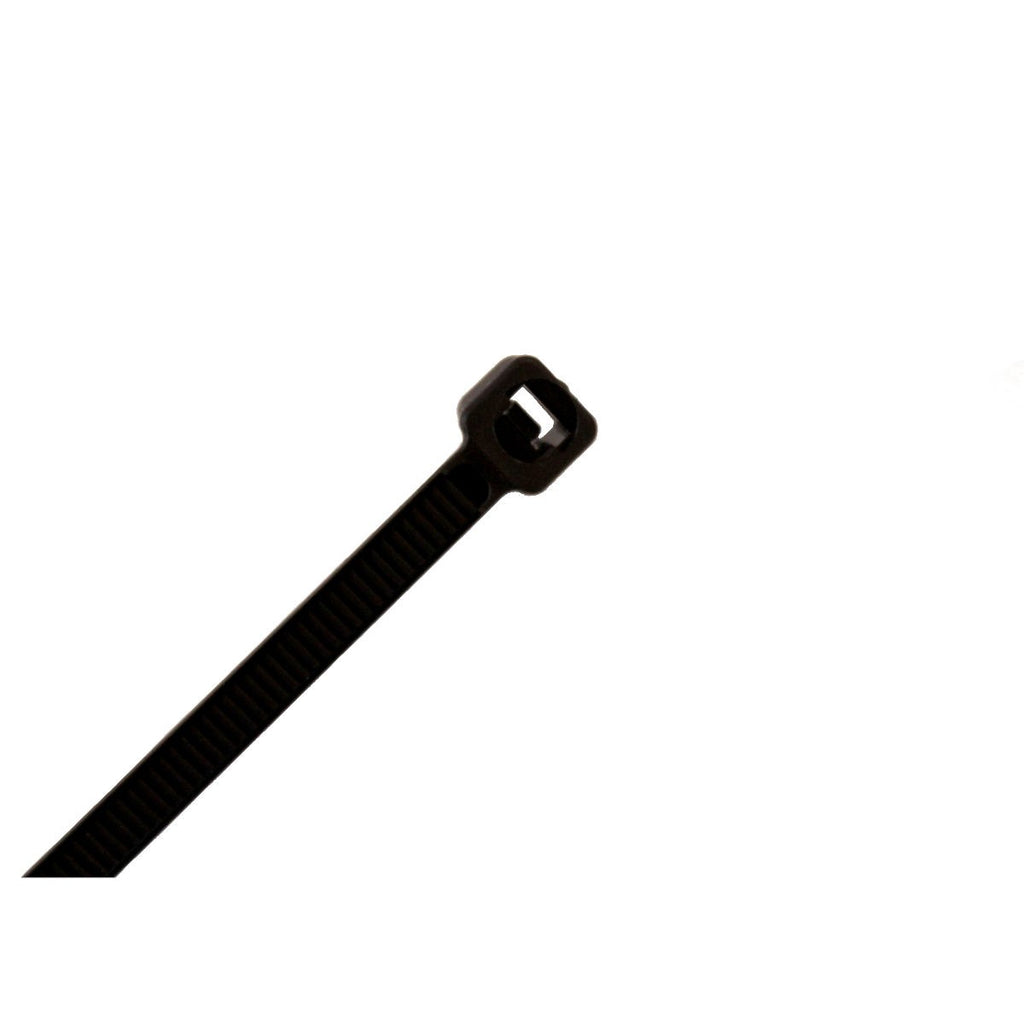 Attaches autobloquantes en nylon 11 po, 50 lb, résistantes aux UV, noir, sac de 1000