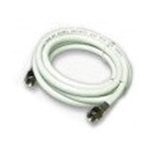 Câble coaxial RG6 3 GHz, connecteurs F, 18 AWG, CL2, blanc, 1 pi