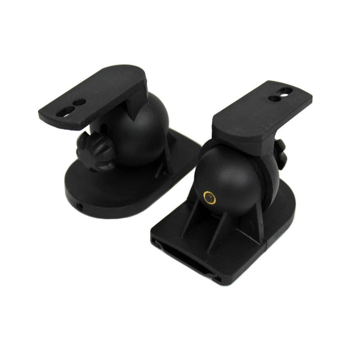 Supports muraux pour haut-parleurs, paire, noir, 7 kg