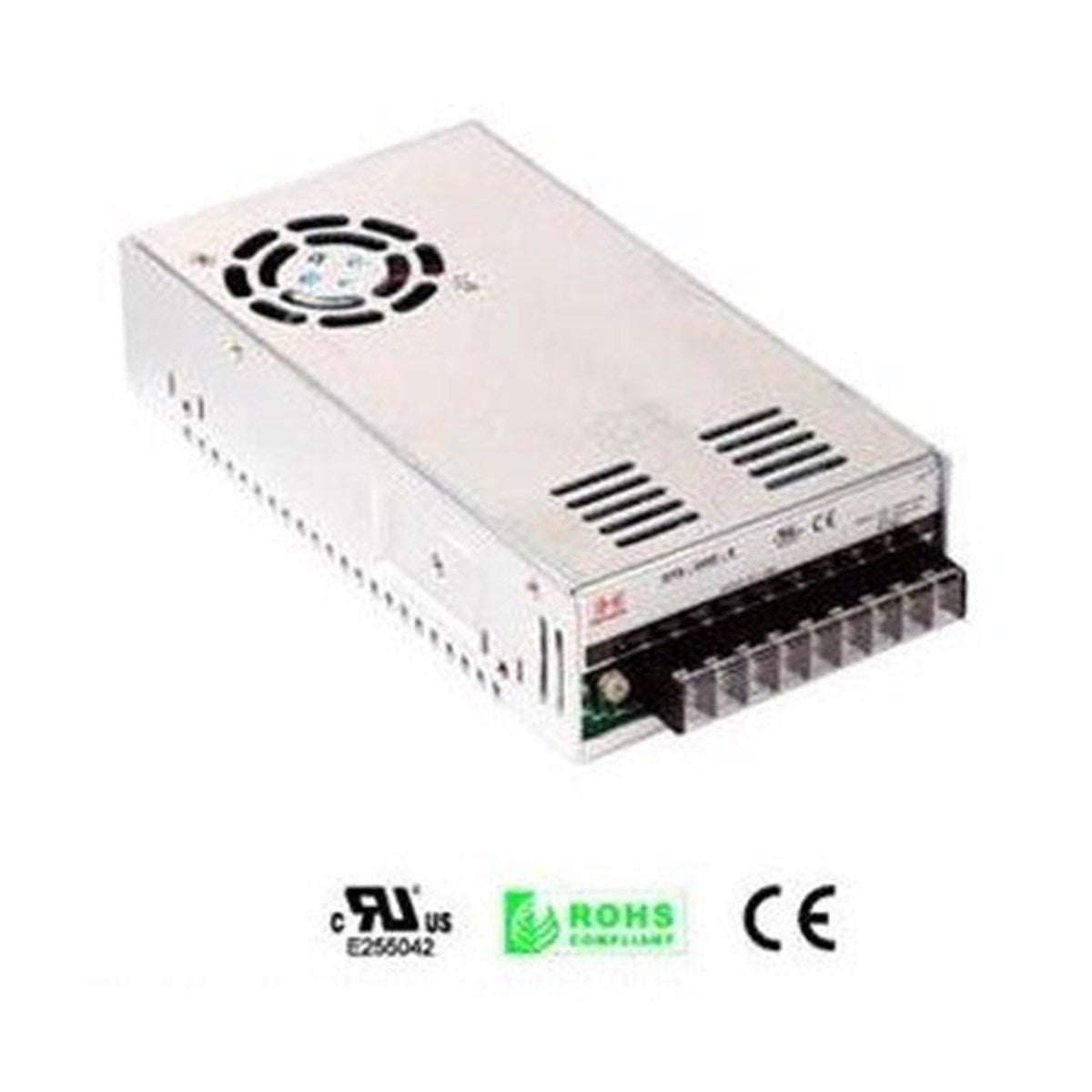 Bloc d'alimentation 12 V CC 25 A, boîtier aluminium, certifié