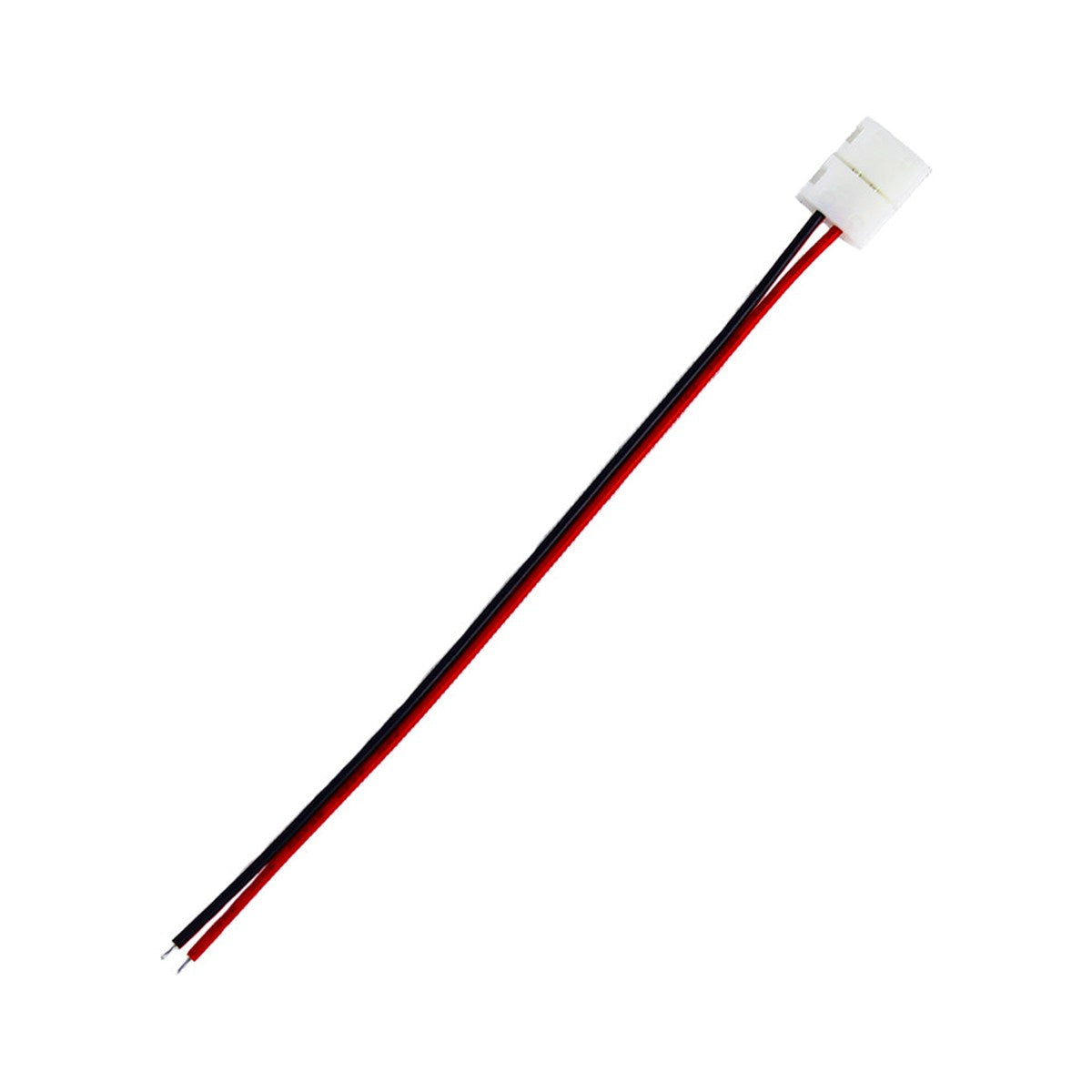 Connecteur pour ruban DEL une couleur 8 mm, avec fil de 15 cm