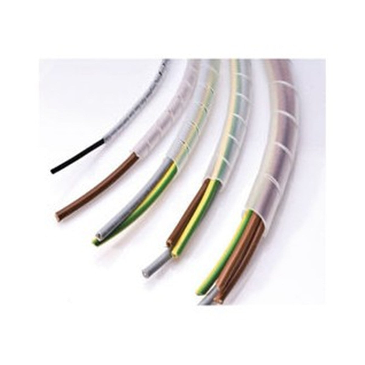 Gaine spiralée 24 mm, pour faisceaux de 20 à 130 mm, naturel, 10 m
