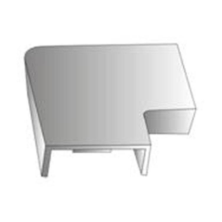 Angle plat pour goulotte cache-fil 24 x 14 mm, blanc