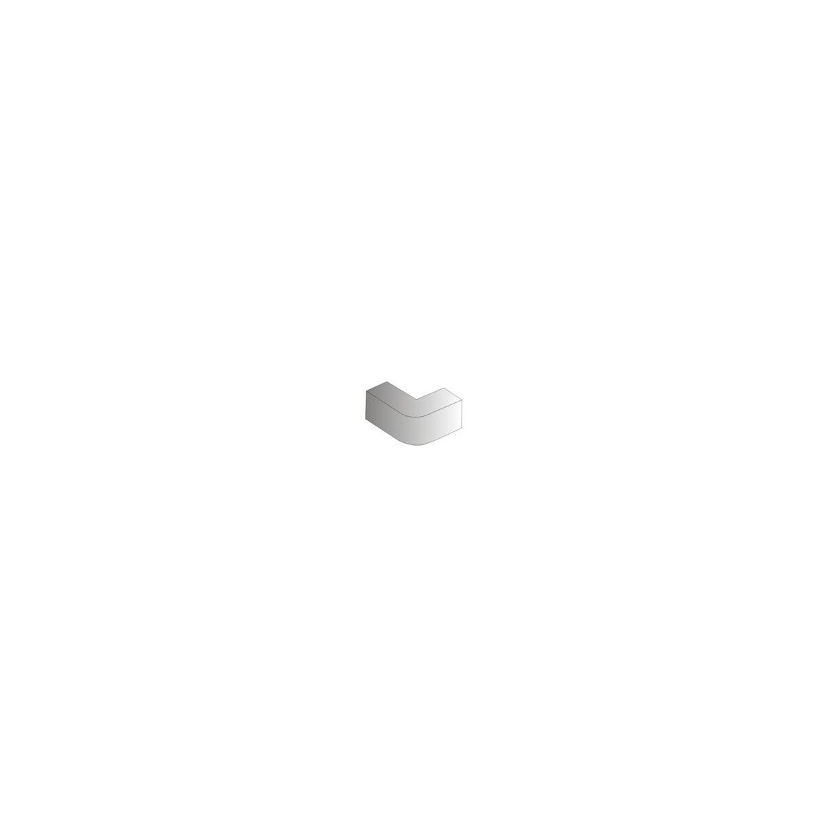 Angle externe pour cache fils, 60 x 22mm, Blanc