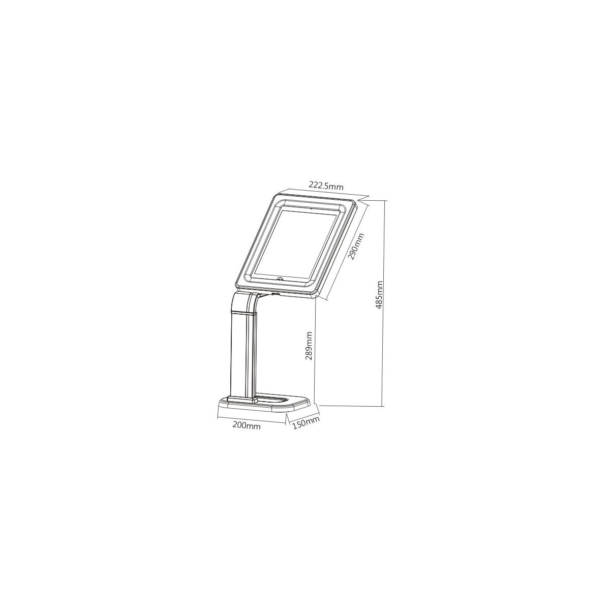 Support de table universel iPad 1-4-Air, tablette 9,7 - 10,1  Galaxy, autre