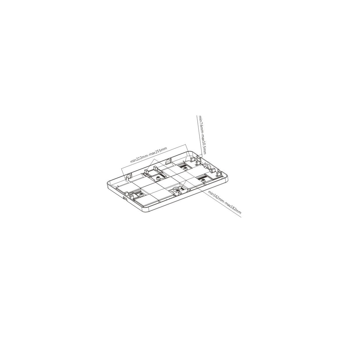Support de table universel iPad 1-4-Air, tablette 9,7 - 10,1  Galaxy, autre