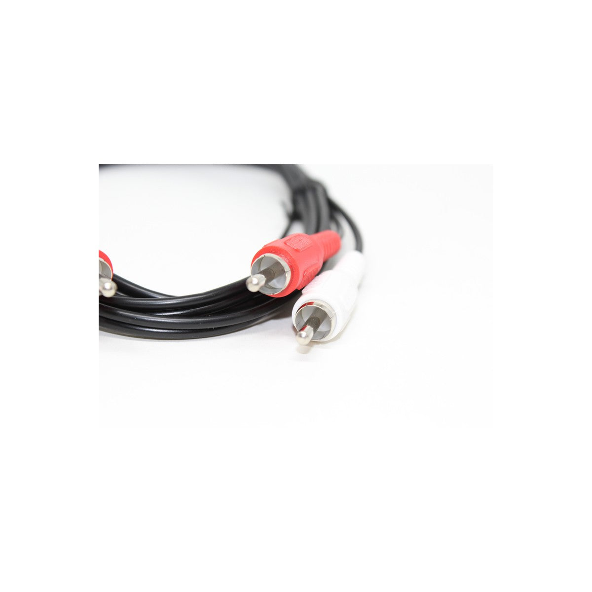 Câble audio 2 RCA mâle vers 2 RCA mâle, 6 pi, noir