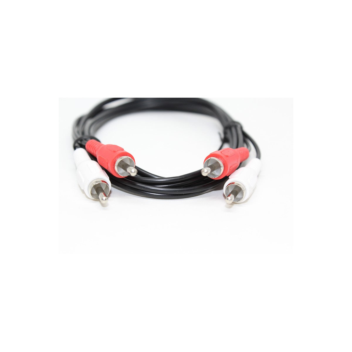 Câble audio 2 RCA mâle vers 2 RCA mâle, 6 pi, noir