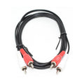 Câble audio 2 RCA mâle vers 2 RCA mâle, 6 pi, noir