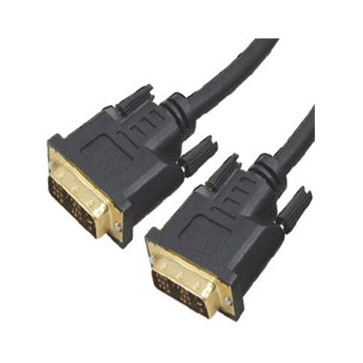 Câble DVI-D Single Link mâle à mâle, 24+1, 30 AWG, ferrites, 6 pi, noir