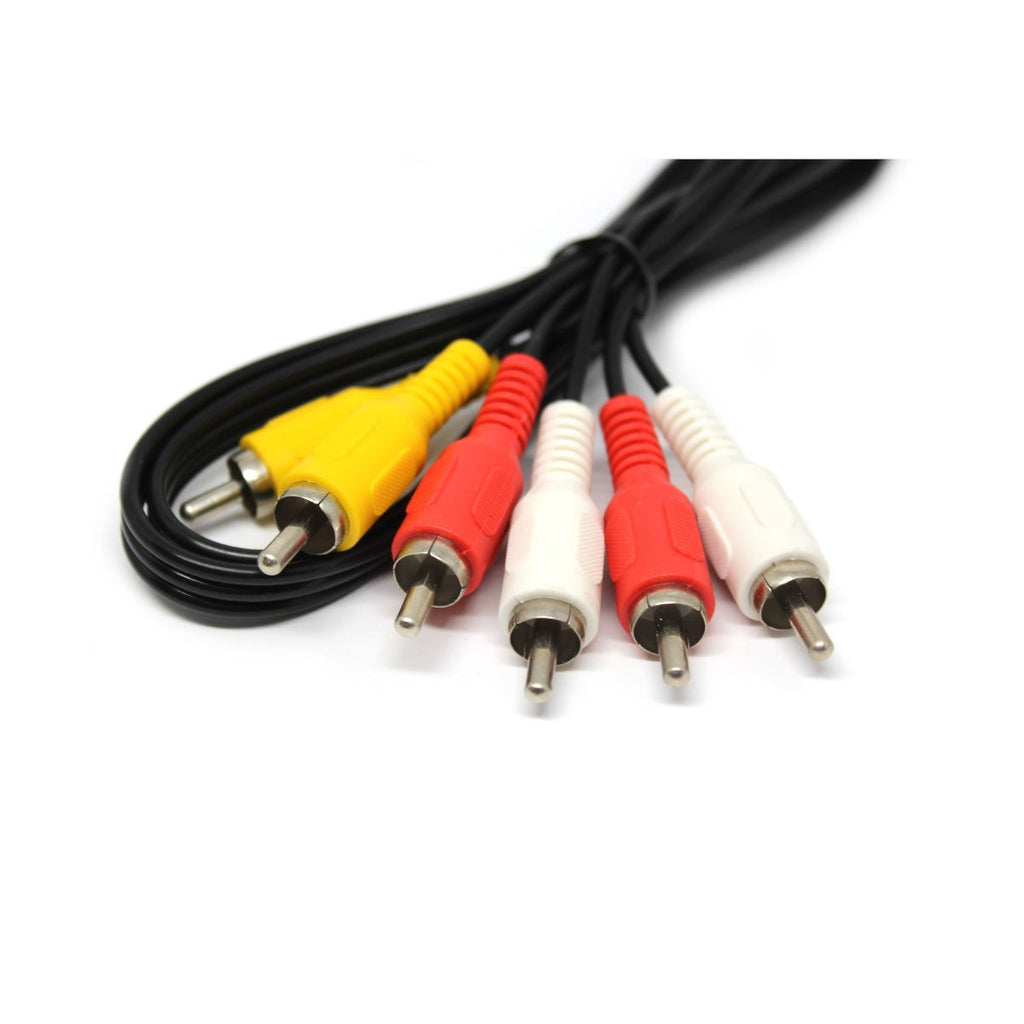 Câble composite RCA audio-vidéo, 3 fiches mâle à mâle, 3 pi