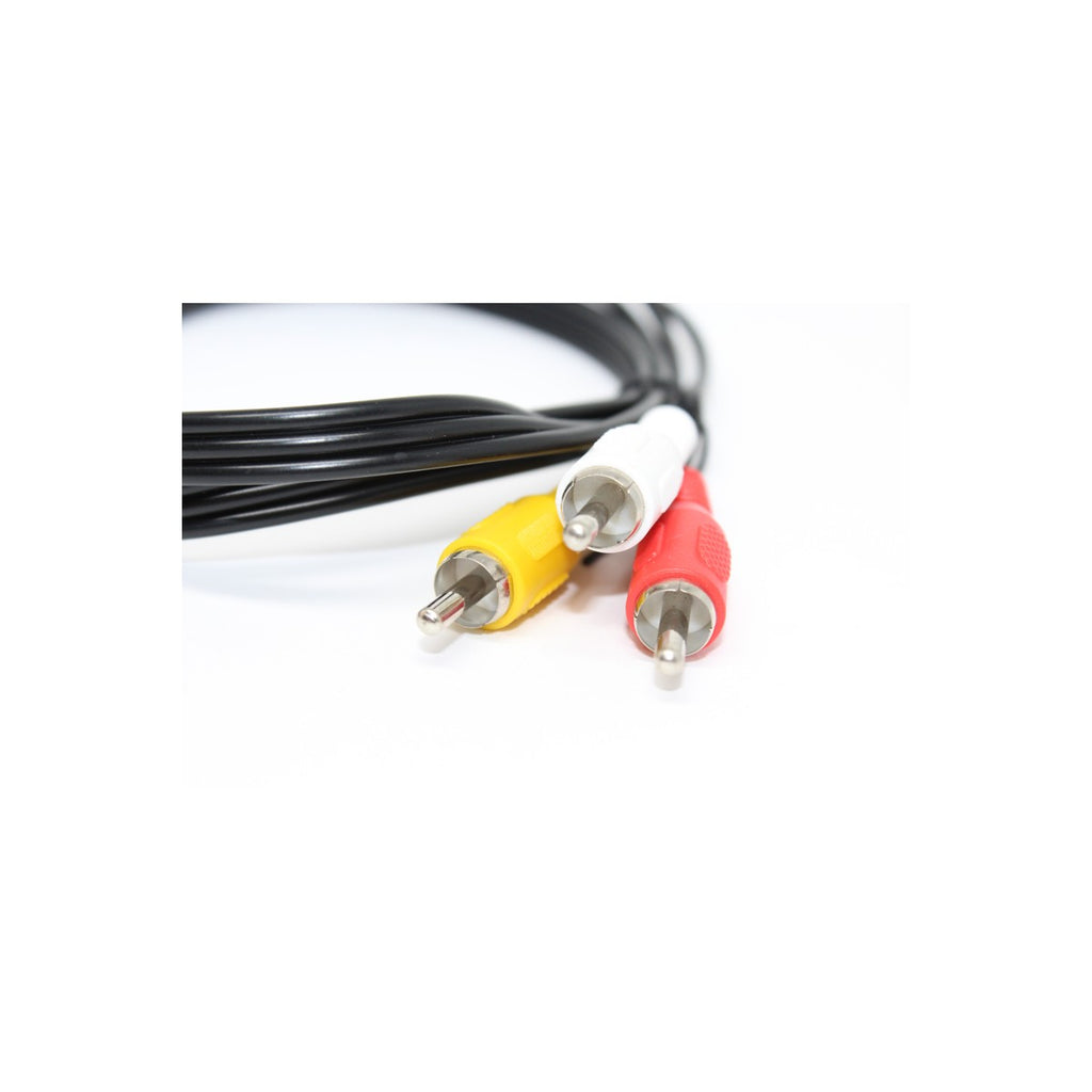 Câble composite RCA audio-vidéo, 3 fiches mâle à mâle, 3 pi