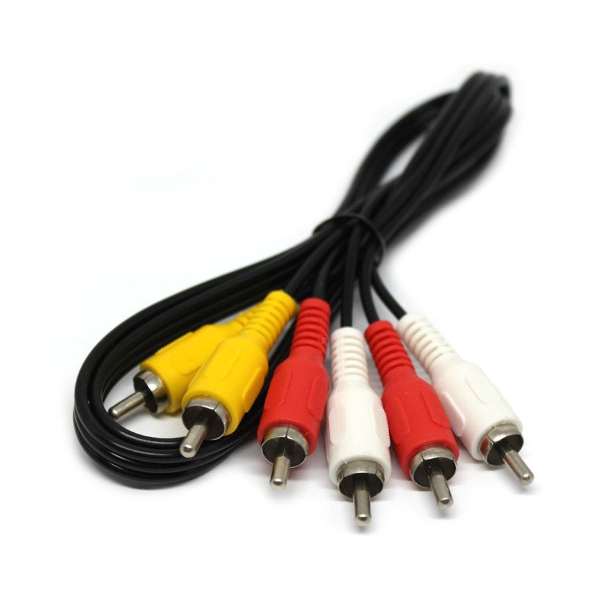 Câble composite RCA audio-vidéo, 3 fiches mâle à mâle, 3 pi