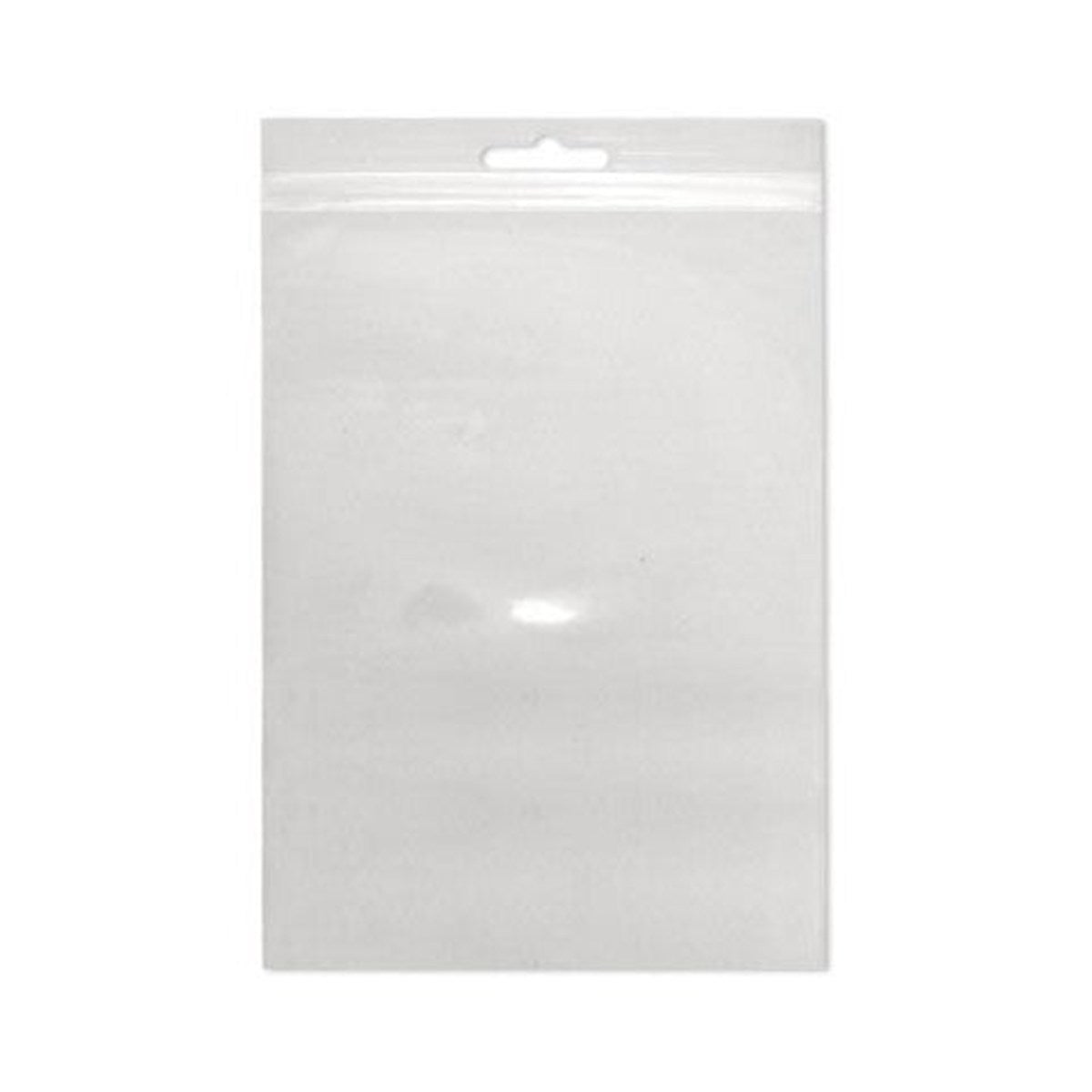 Sacs transparents refermables avec trou de suspension, 5 x 7 po, 2 mil, paquet de 100
