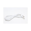 Câble audio stéréo 3,5 mm mâle à mâle, 3 contacts, 6 pi, blanc
