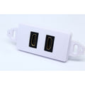 Plaque murale HDMI double (2 ports), 4K, modèle 02857