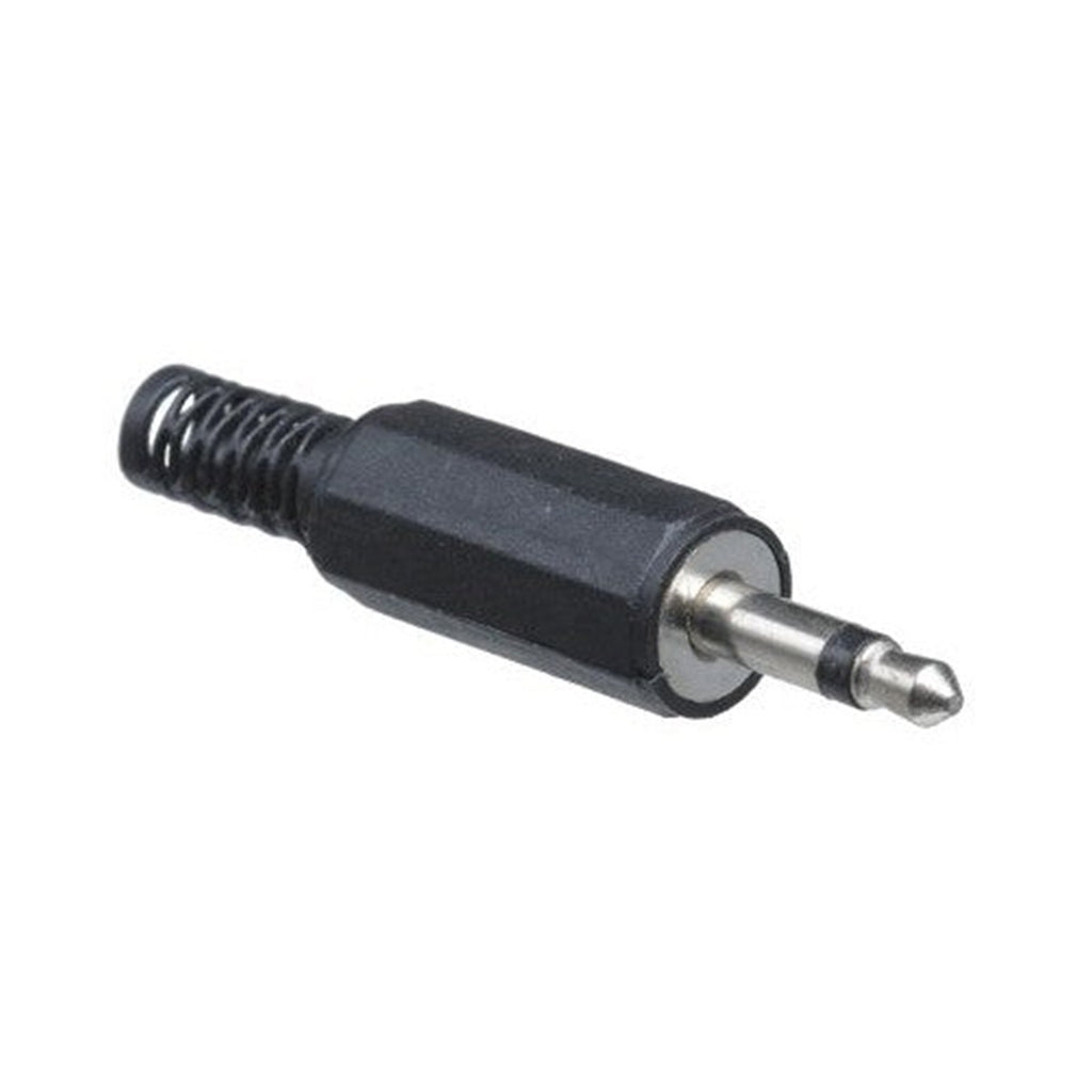 Fiche 3,5 mm mono mâle à souder, nickel