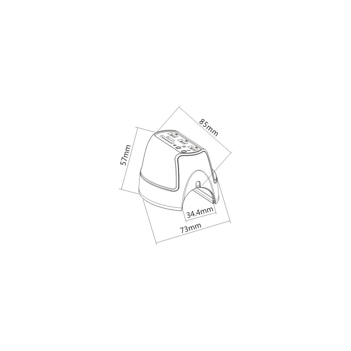 Station d'accueil de bureau 4 en 1 : USB, SD, micro SD, audio 3,5 mm