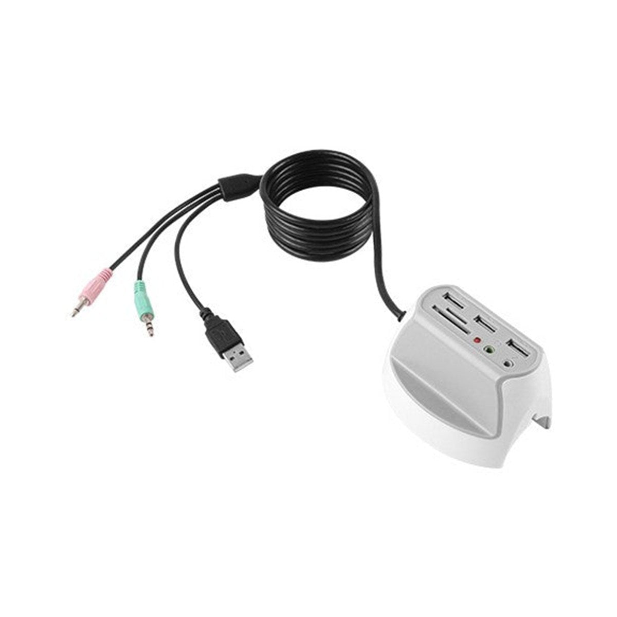 Station d'accueil de bureau 4 en 1 : USB, SD, micro SD, audio 3,5 mm
