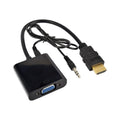 Convertisseur vidéo HDMI mâle vers VGA femelle avec audio