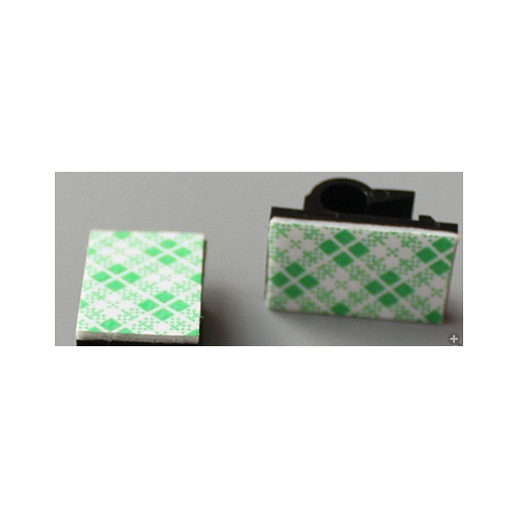 Embases adhésives pour attaches de câble, 13 x 21 mm, noir, sac de 25