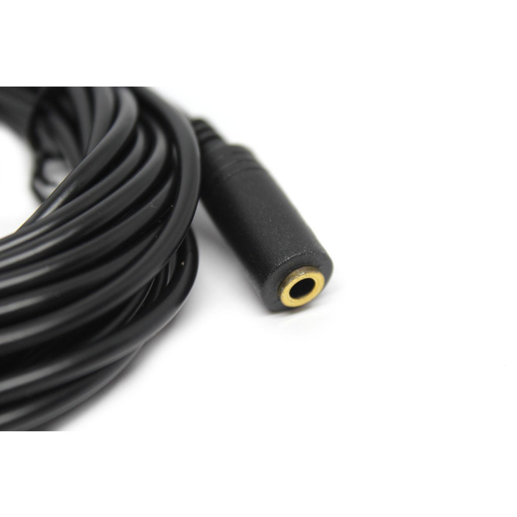 Rallonge audio stéréo 3,5 mm mâle à femelle, connecteurs minces, 15 pi