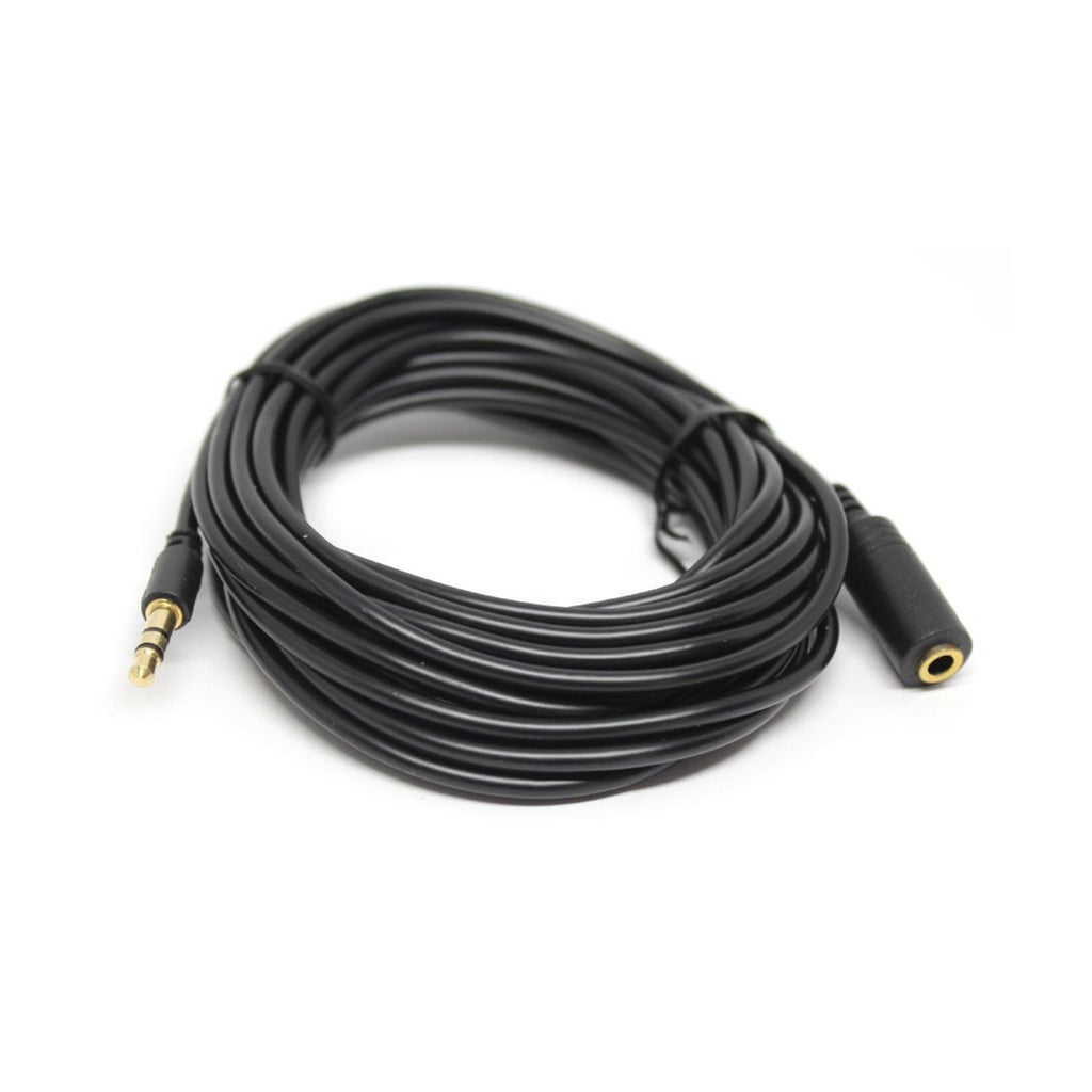 Rallonge audio stéréo 3,5 mm mâle à femelle, connecteurs minces, 15 pi