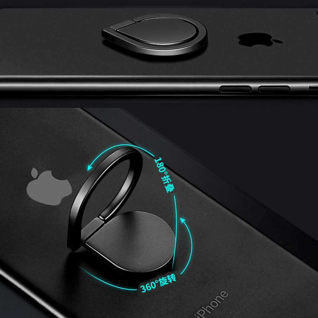 Anneau de support pour téléphone, noir