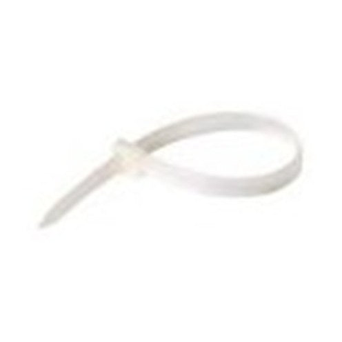 Attaches autobloquantes en nylon 24 po, 120 lb, résistantes aux UV, blanc, sac de 100