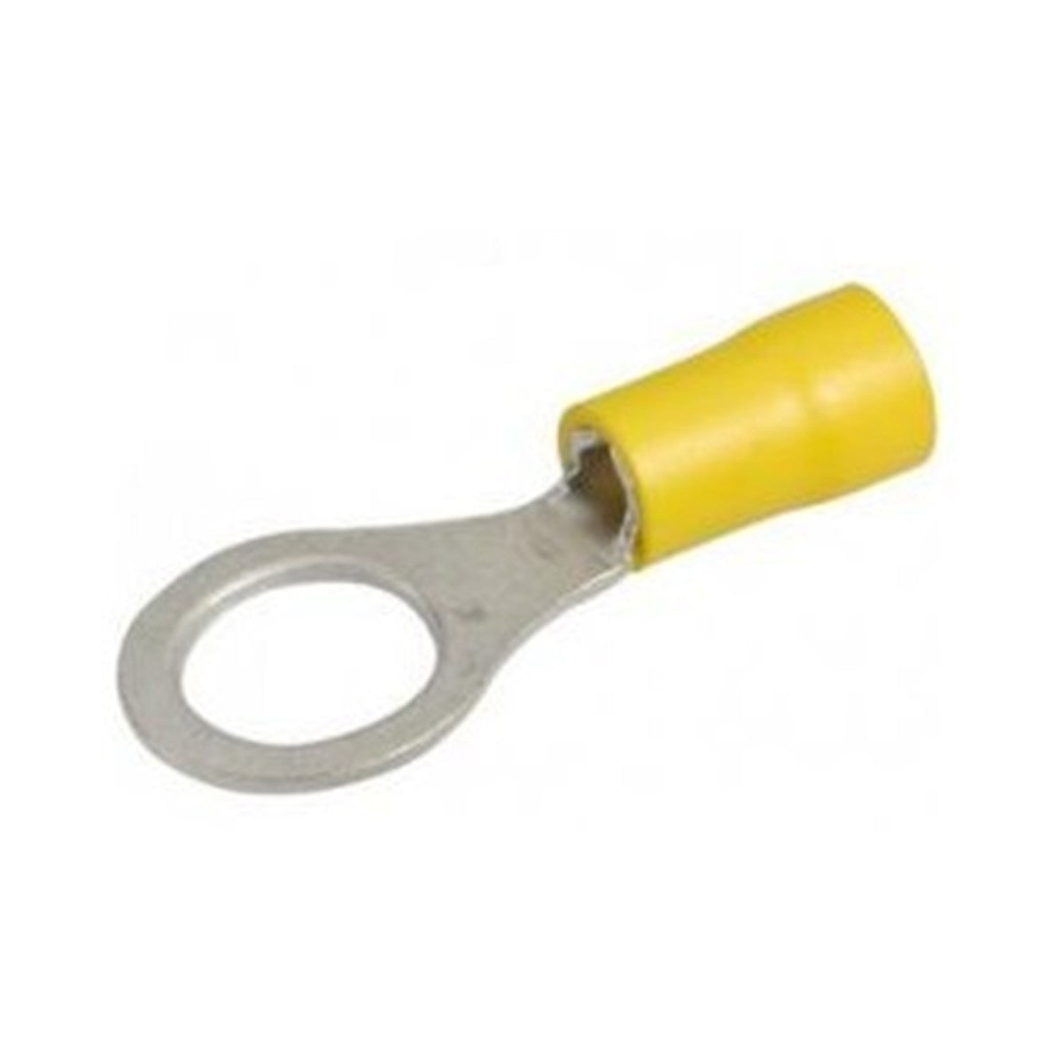 Cosses à anneau n° 6, 12-10 AWG, vinyle, jaune, sac de 25