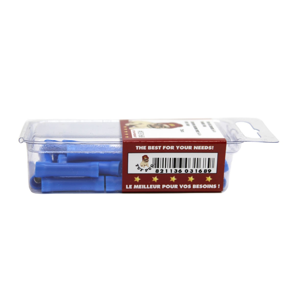 Manchons de raccordement évasés 16-14 AWG, vinyle, bleu, sac de 25
