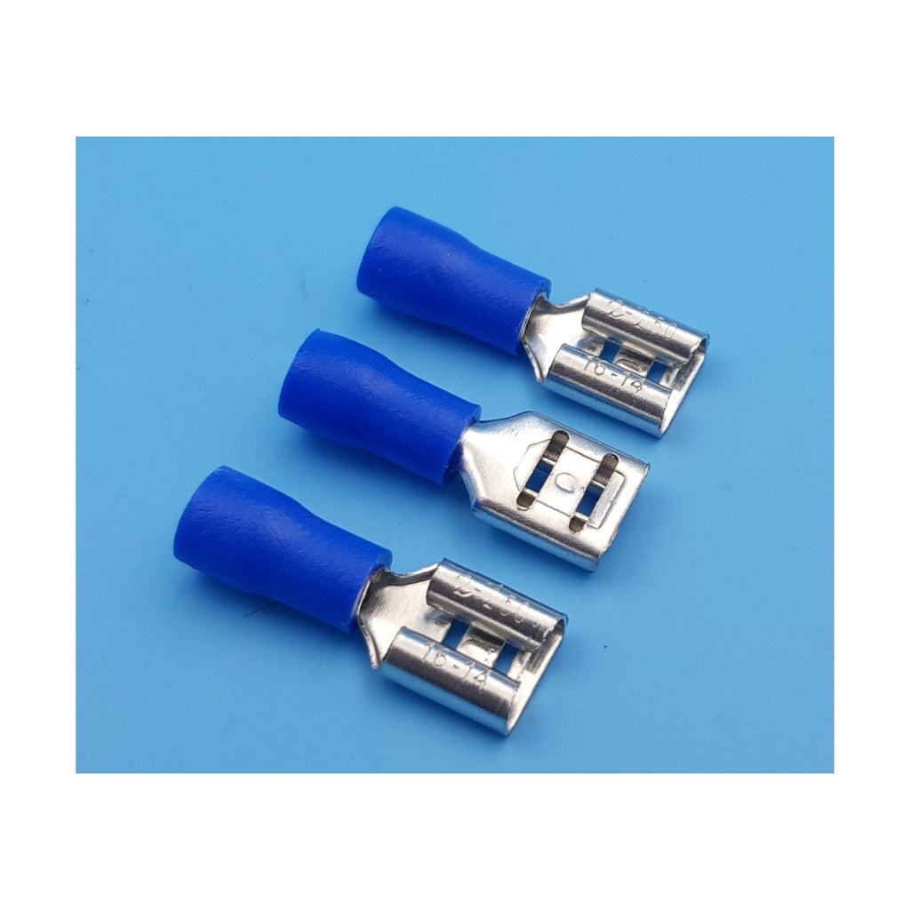 Cosses à déconnexion rapide femelles 0,250 po, 16-14 AWG, vinyle, sac de 25