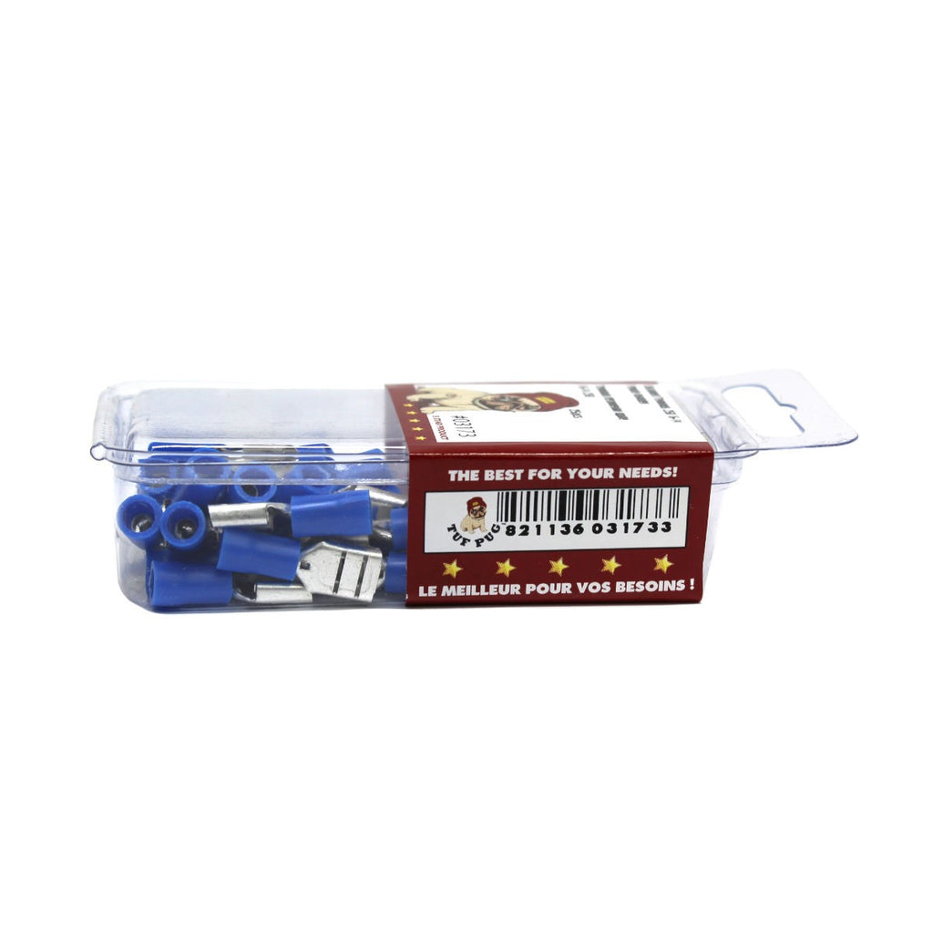 Cosses à déconnexion rapide femelles 0,250 po, 16-14 AWG, vinyle, sac de 25