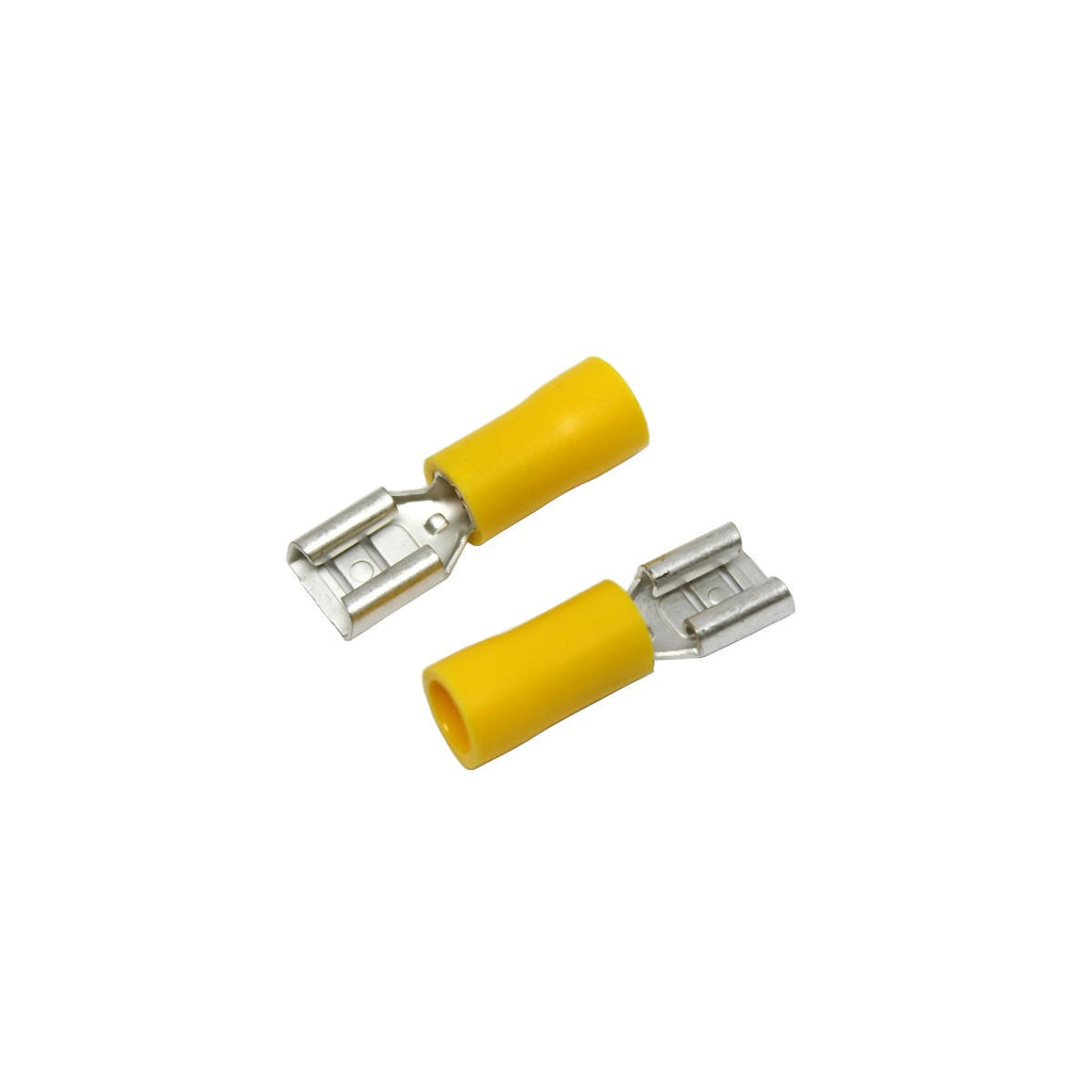 Cosses à déconnexion rapide femelles 0,250 po, 12-10 AWG, vinyle, sac de 25