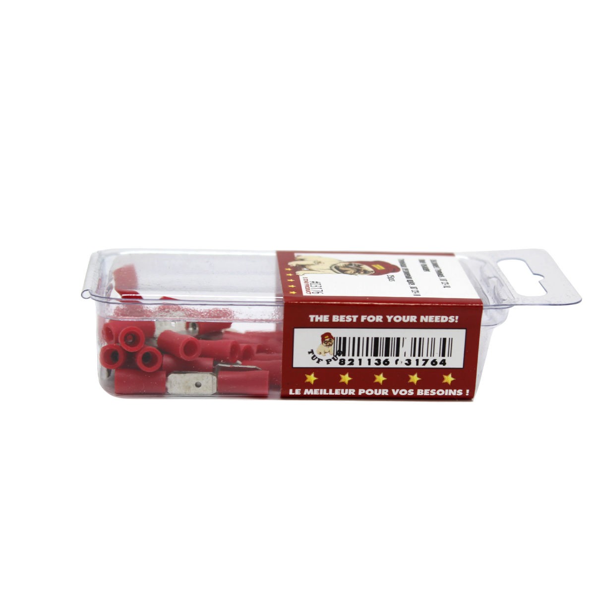 Cosses à déconnexion rapide mâles 0,187 po, 22-18 AWG, vinyle, sac de 25