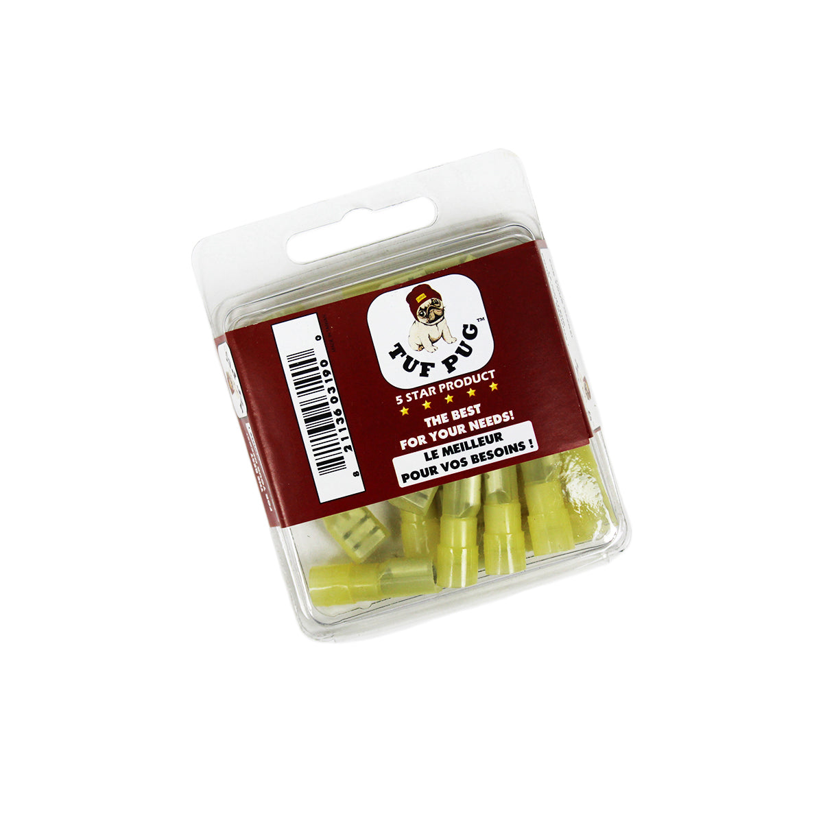 Terminaux déconn. rapide Nylon 12-10 .250 F isolé, 24a FDFN 5.5-250, 25pcs