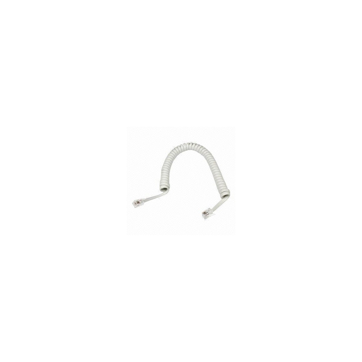 Câble extension pour téléphone (4P4C), Mâle à Mâle, Blanc, 15 pi.