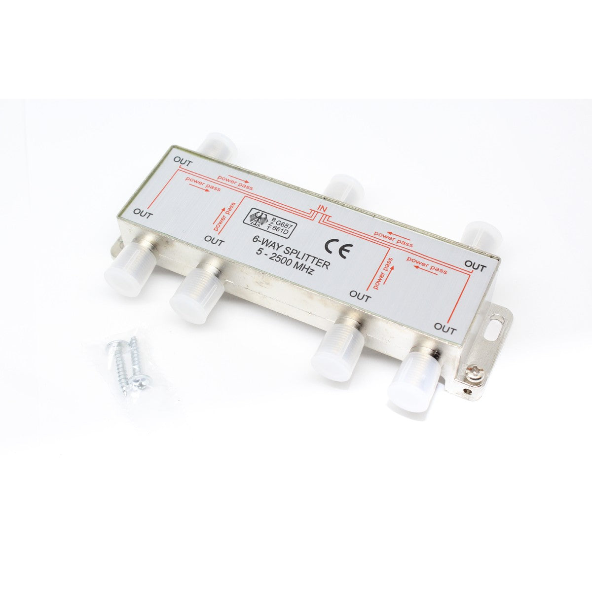 Séparateur Coaxial 6 Voies, 5-2500MHz