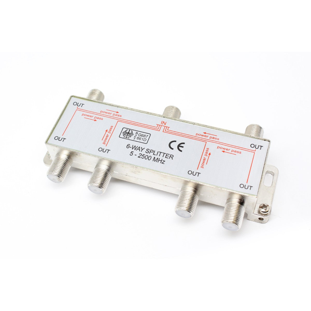 Séparateur Coaxial 6 Voies, 5-2500MHz