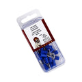 Cosses à fourche n° 10, 16-14 AWG, vinyle, bleu, sac de 25