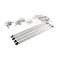 Ensemble de 4 barres lumineuses DEL sous armoire, 6000 K blanc froid, certifié cULus