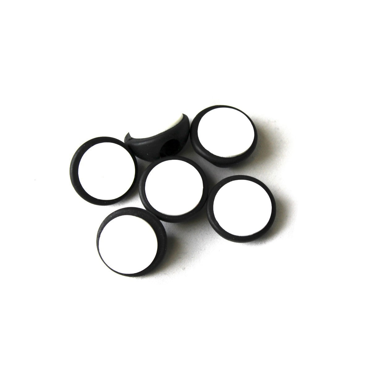 Clips adhésifs pour câbles, noir, paquet de 6
