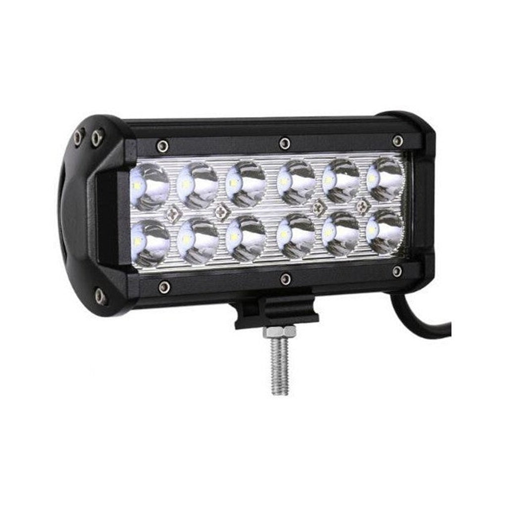 Barre lumineuse 12 DEL, 36 W, 3000 lm, 10-30 V CC, IP67, faisceau étroit