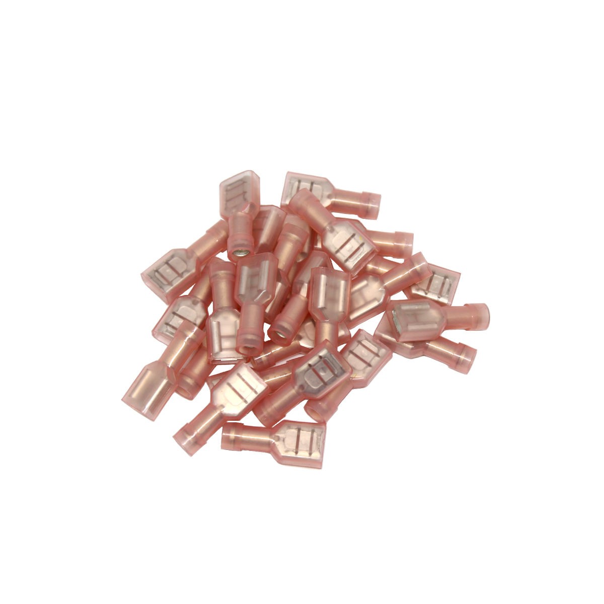 Cosses à déconnexion rapide femelles 0,250 po, 22-18 AWG, nylon, 10 A, sac de 25