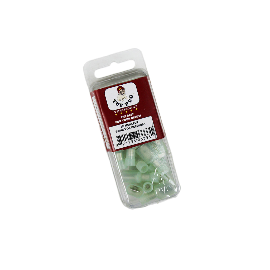 Cosses à déconnexion rapide mâles 0,250 po, 16-14 AWG, nylon, laiton, 15 A, sac de 25