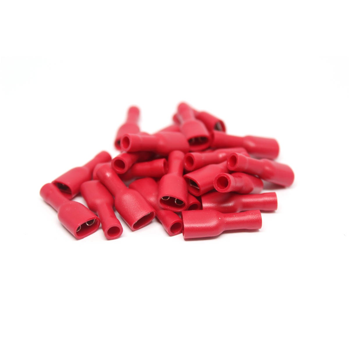 Cosses à déconnexion rapide femelles 0,250 po, 22-18 AWG, vinyle entièrement isolé, sac de 25