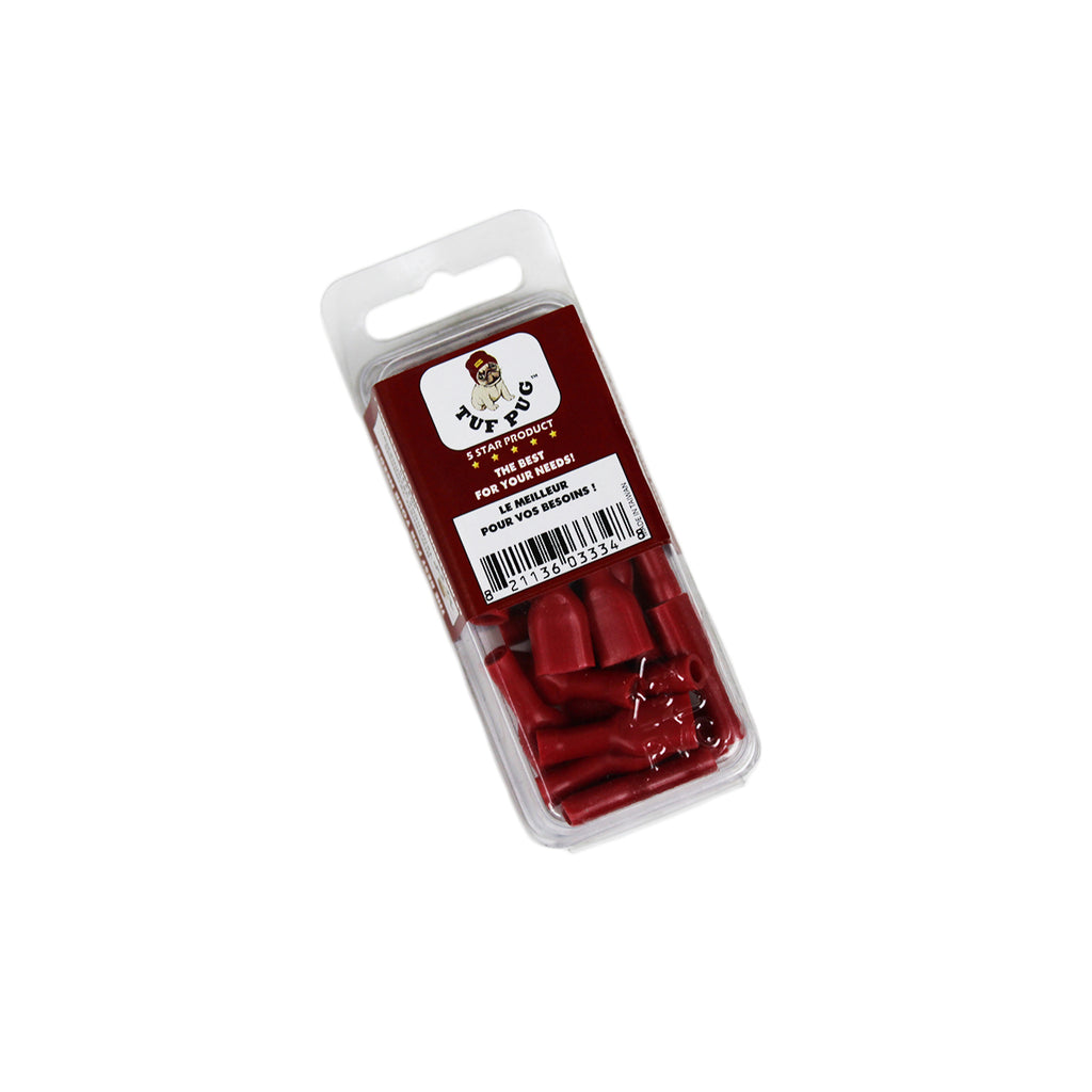 Cosses à déconnexion rapide femelles 0,250 po, 22-18 AWG, vinyle entièrement isolé, sac de 25