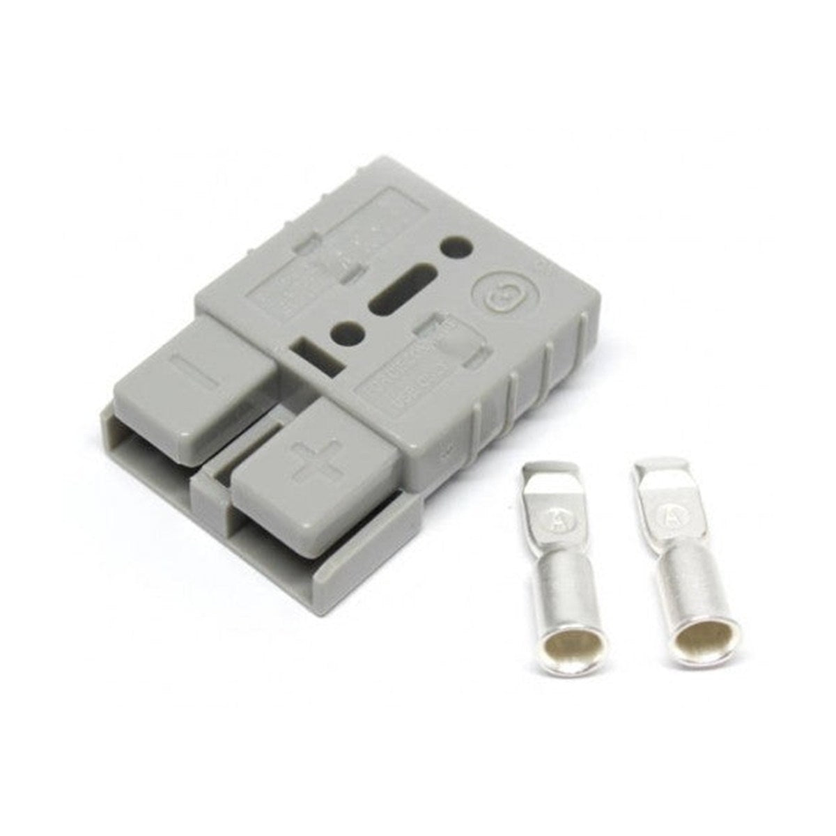 Connecteur Anderson 50 A avec contacts, 6 AWG, gris