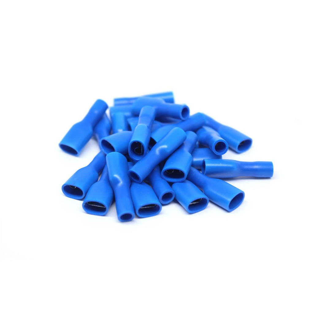 Cosses à déconnexion rapide femelles 0,250 po, 16-14 AWG, vinyle entièrement isolé, sac de 25